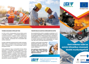 Munkavédelmi tájékoztató kiadványok a vízellátás, szennyvíz gyűjtése, kezelése, hulladékgazdálkodás, szennyeződésmentesítés ágazatban