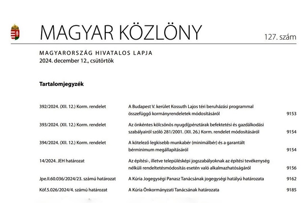 Már kormányrendelet rögzíti a minimálbér és a garantált bérminimum összegét
