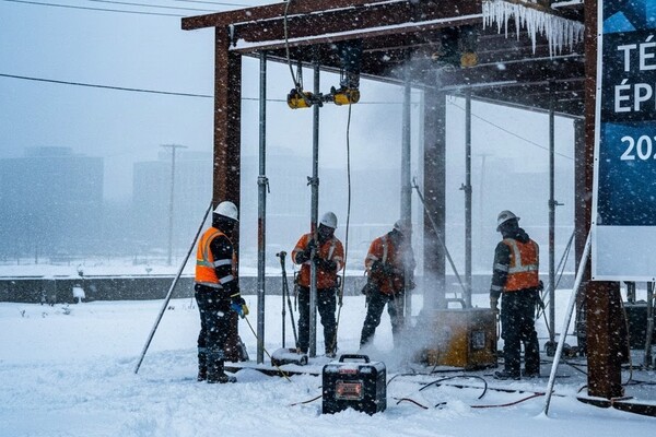 Munkavégzés zord időjárási körülmények között