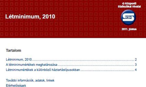 Létminimum 2010