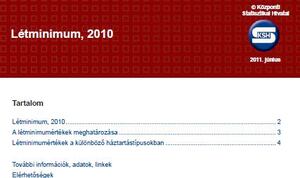 Létminimum 2010