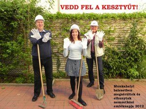 Munkahelyi balesetben megsérültek és elhunytak nemzetközi emléknapja 2012