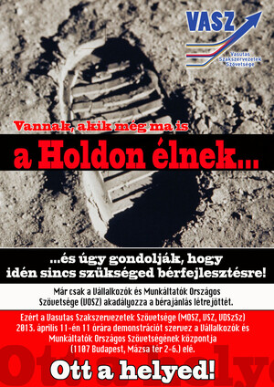 Április 11. - Demonstráció a bérajánlásért!