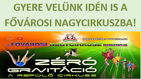 Kedvezményes jegyek a Fővárosi Nagycirkuszba