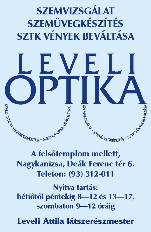 Nagykanizsa - Leveli Attila Optika