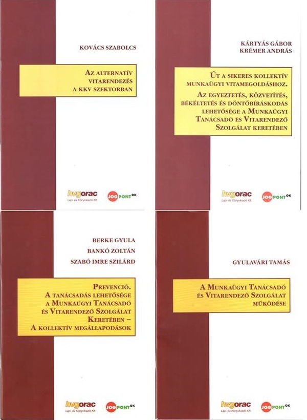 Kiadványok az egyeztetésről és a vitarendezésről 